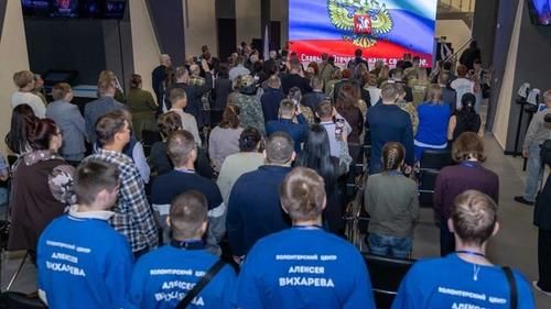 Волонтеры центра Вихарева на мероприятии