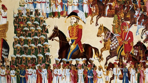 Чиновник Ост-Индской компании на церемониальном шествии, ок. 1825–30