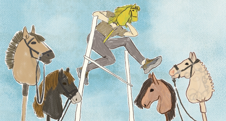 Изображение-Пока взрослые смеются над хоббихорсингом, подростки зарабатывают на нем